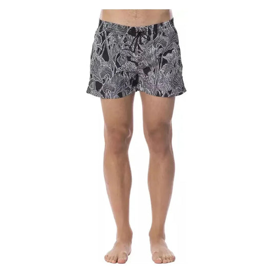 Roberto Cavalli Sport Black Polyester Men's Swimwear Roberto Cavalli Sport