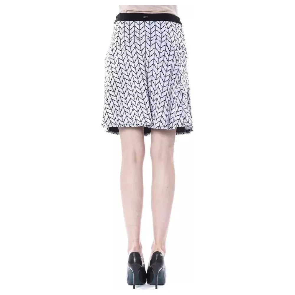 BYBLOS Black Marabou Women Skirt 1728,67345744032,Black and White,BYBLOS,Clothing,IT42|M,IT44|L,IT46|XL,Midi - Skirts - Clothing,New with tags,Skirts - Clothing,Skirts - Women - Clothing,Women,Women - Clothing