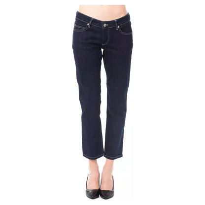 Ungaro Fever Blue Cotton Women Capri Jeans 1728,67345744032,Blue,Clothing,Cropped Jeans - Jeans Denim - Clothing,Jeans & Pants - Women - Clothing,Jeans Denim - Clothing,New with tags,Ungaro Fever,W30,W32,W34,W36,Women,Women - Clothing