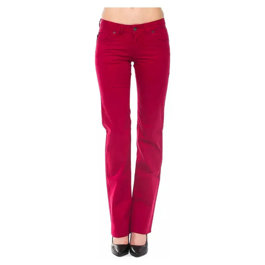 Ungaro Fever Red Cotton Women Pants Ungaro Fever