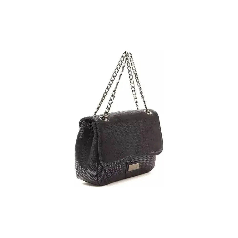 Pompei Donatella Blue Leather Women Crossbody Bag