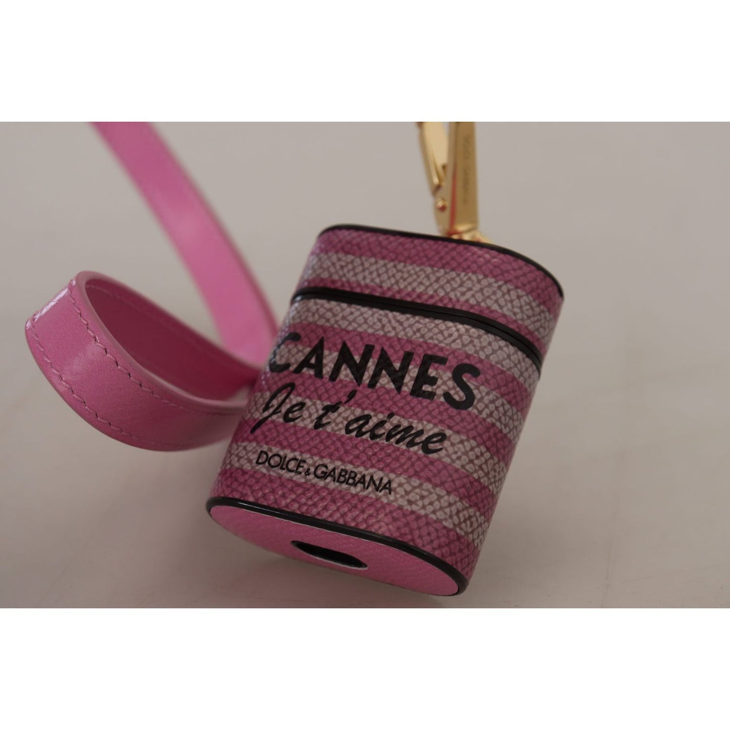 Dolce & Gabbana Chic Leather AirPods Case in Pink Dolce & Gabbana