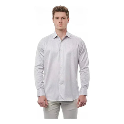 Bagutta White Cotton Men Shirt 1728,67345744032,Bagutta,Clothing,Dress Shirts - Shirts - Clothing,L,M,Men,Men - Clothing,New with tags,S,Shirts - Clothing,Shirts - Men - Clothing,White,XL