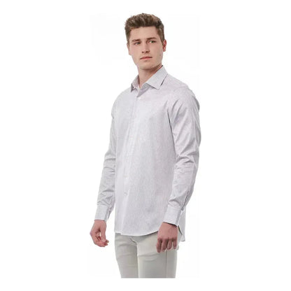 Bagutta White Cotton Men Shirt 1728,67345744032,Bagutta,Clothing,Dress Shirts - Shirts - Clothing,L,M,Men,Men - Clothing,New with tags,S,Shirts - Clothing,Shirts - Men - Clothing,White,XL