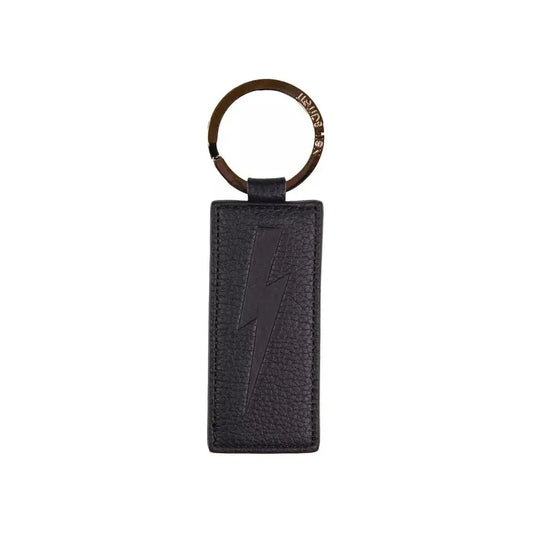 Neil Barrett Blue Leather Men Keychain Neil Barrett