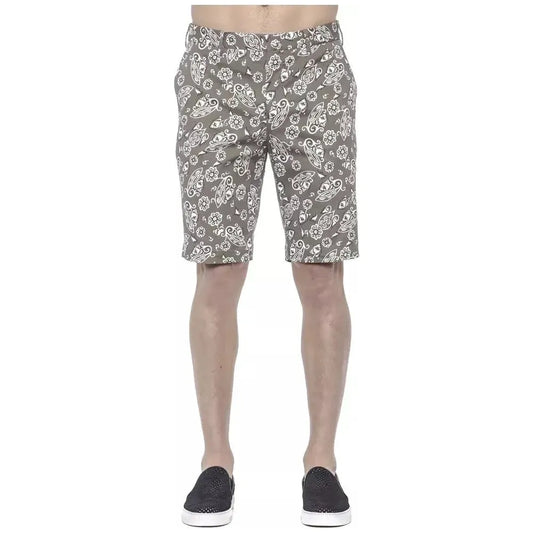 PT Torino Green Cotton Men Bermuda Short PT Torino