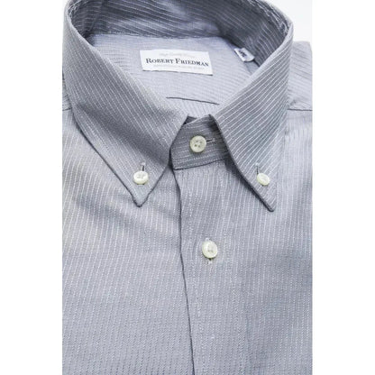 Robert Friedman Beige Cotton Men Shirt