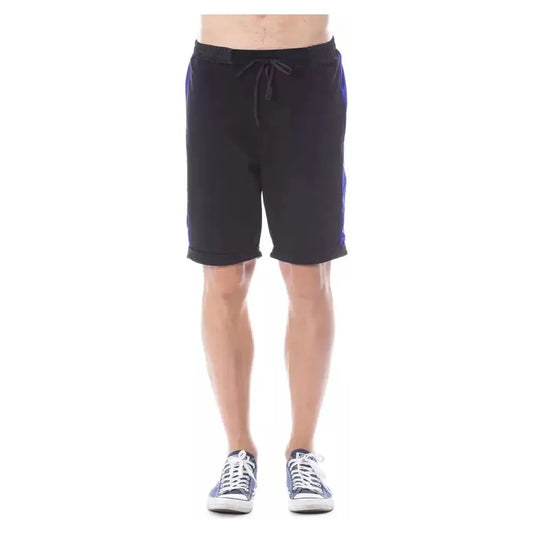 Verri Black Cotton Men's Short Verri