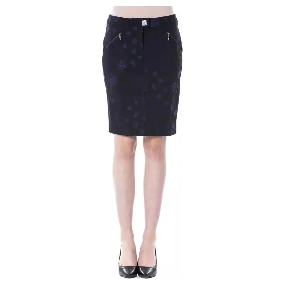 BYBLOS Black Cotton Women Skirt WOMAN SKIRTS BYBLOS