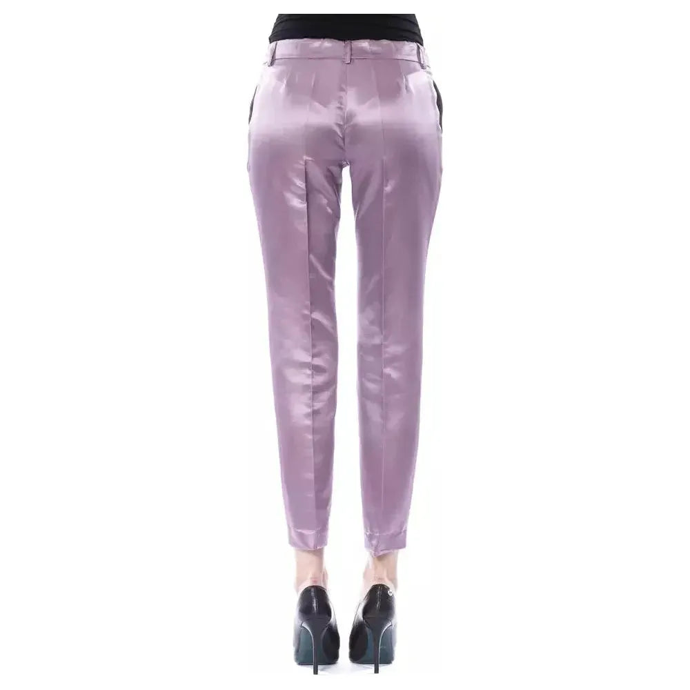 BYBLOS Purple Cotton Women Pant BYBLOS