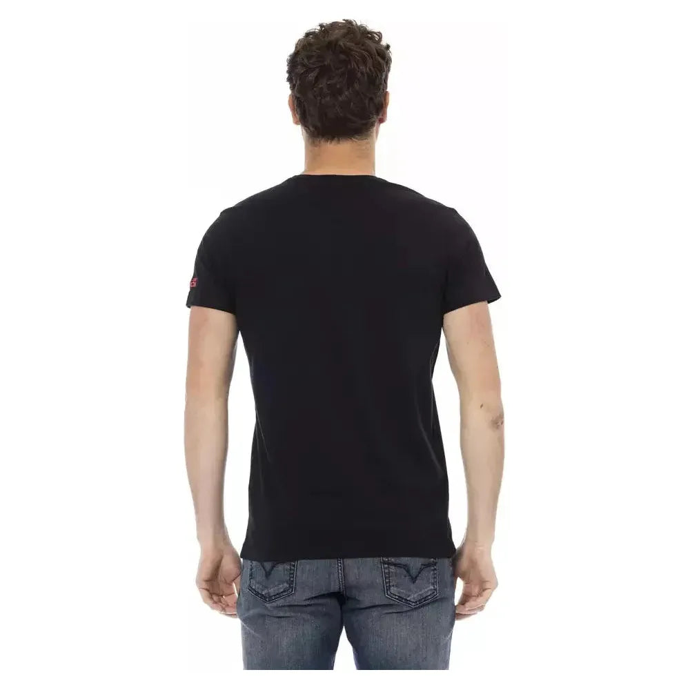 تي شيرت رجالي قطني أسود من Trussardi Action