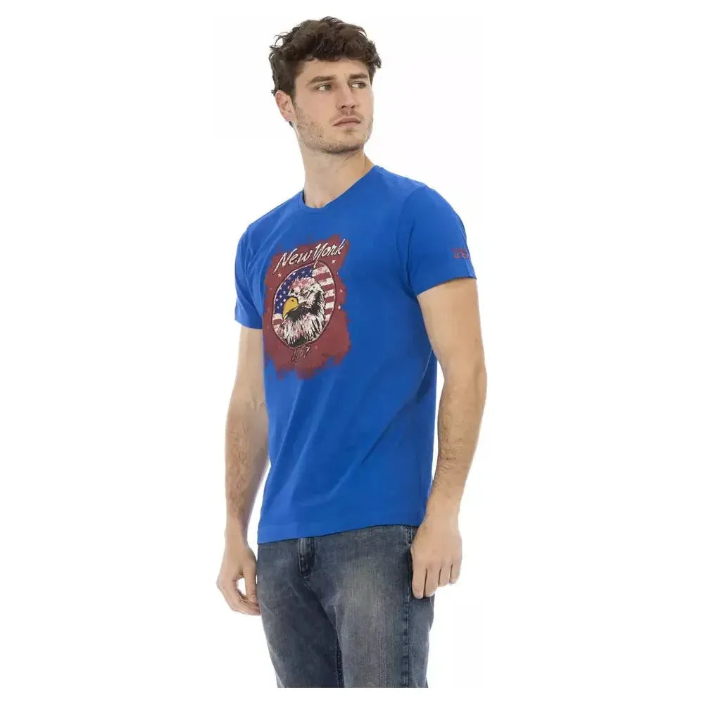 Trussardi Action Blue Cotton Men's T-Shirt