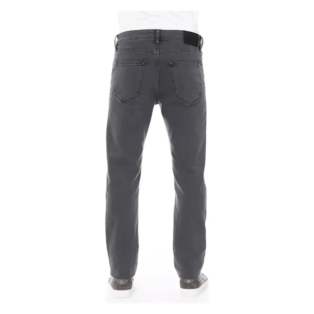 Baldinini Trend Gray Cotton Men Jeans Baldinini Trend