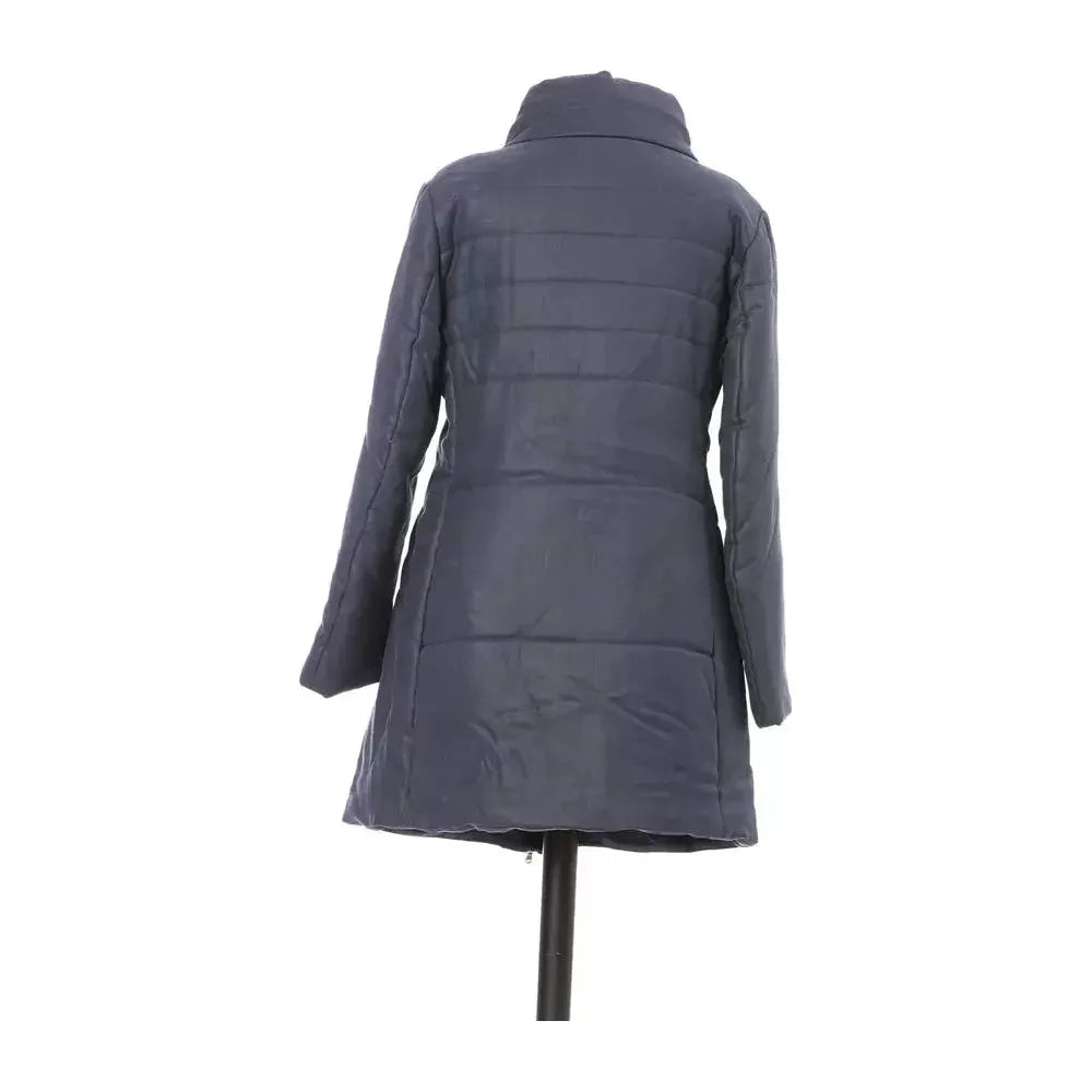 Jacob Cohen Blue Cotton Women Jacket WOMAN COATS & JACKETS Jacob Cohen