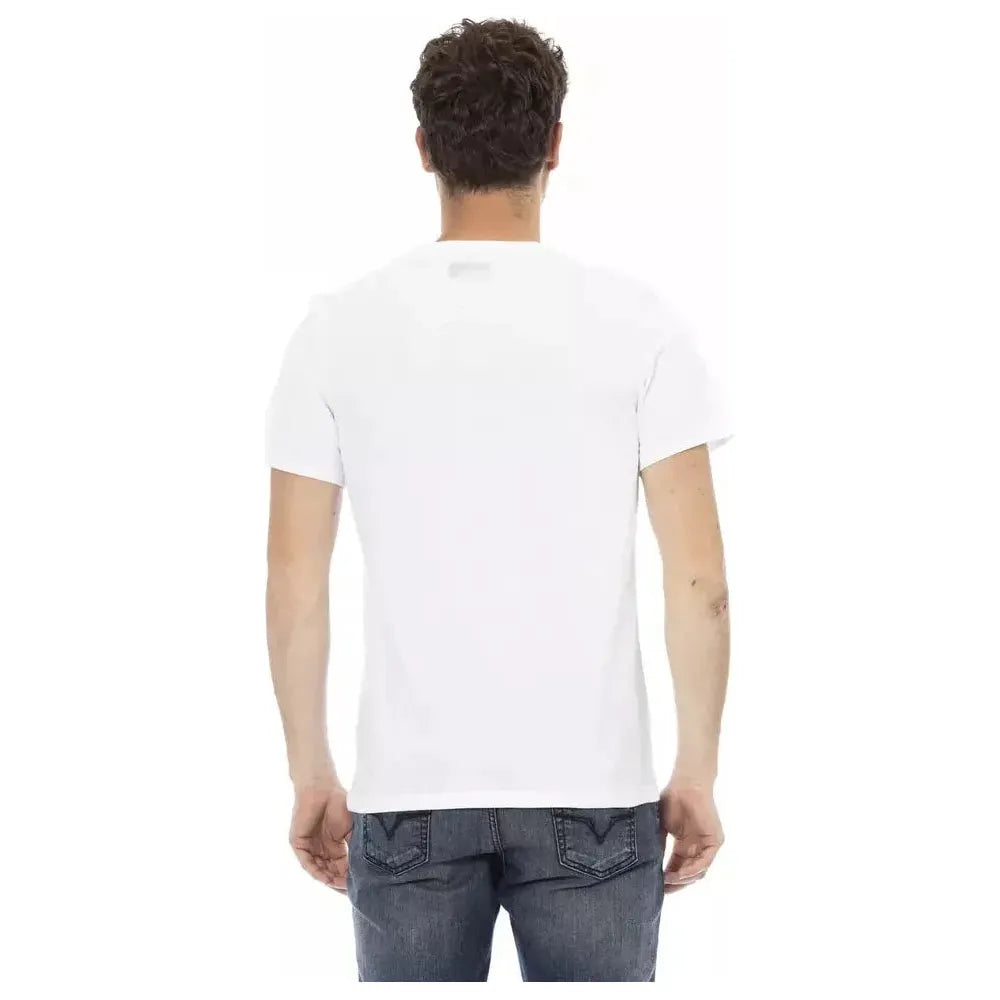 Bikkembergs White Cotton Men T-Shirt Bikkembergs