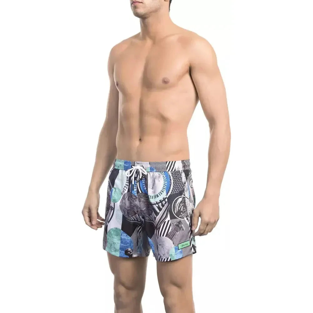 Bikkembergs Multicolor Polyester Men Swim Short Bikkembergs