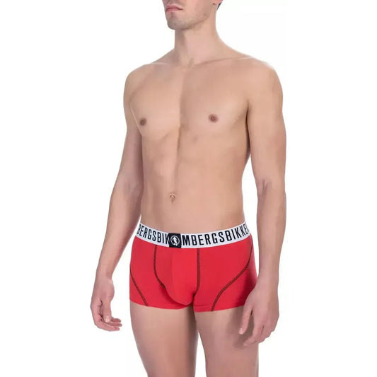 Bikkembergs Red Cotton Men's Underwear Trunk MAN UNDERWEAR Bikkembergs