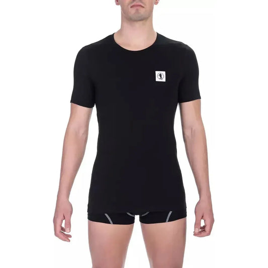 Bikkembergs Black Cotton Men T-Shirt Bikkembergs