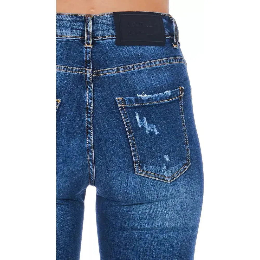 Frankie Morello Blue Denim Women Jeans Frankie Morello