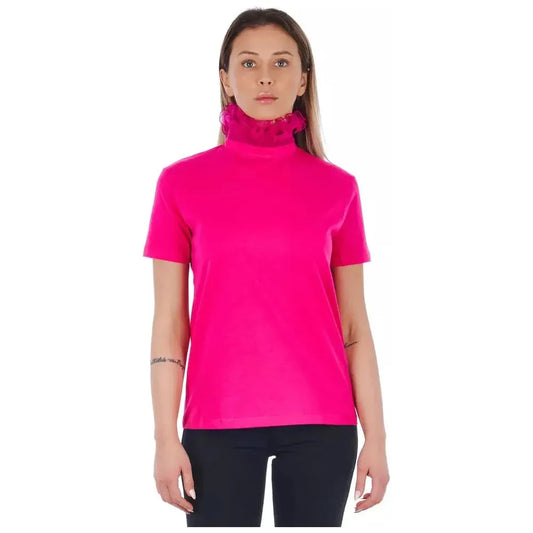 Frankie Morello Pink Cotton Women T-Shirt Frankie Morello