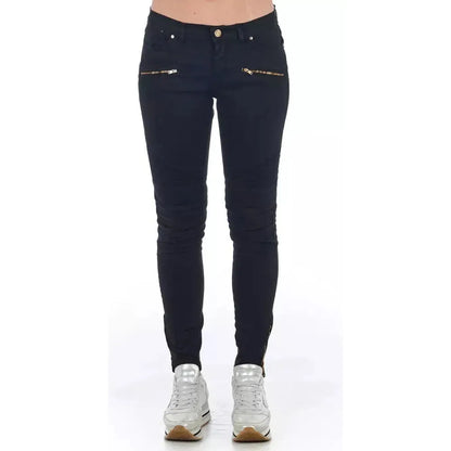 Frankie Morello Black Cotton Women Jeans 1728,67345744032,Black,Clothing,Frankie Morello,IT40|S,IT42|M,IT44|L,IT46|XL,Jeans & Pants - Women - Clothing,Jeans Denim - Clothing,New with tags,Skinny Jeans - Jeans Denim - Clothing,Women,Women - Clothing
