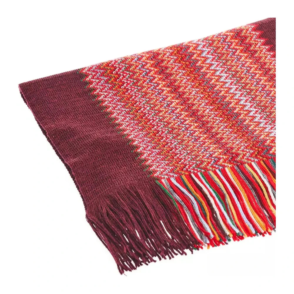 Missoni Multicolor Wool Men Scarf Missoni