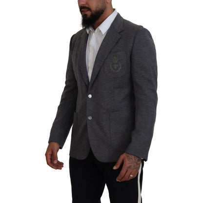 Dolce & Gabbana Gray Wool Stretch Slim Fit Jacket Blazer 1728,67345645728,Blazers - Men - Clothing,Blazers - Suits & Blazers - Clothing,Clothing,Dolce & Gabbana,Gray,IT44 | XS,Material: 100% Wool,Men,Men - Clothing,New with tags,Suits & Blazers - Clothing