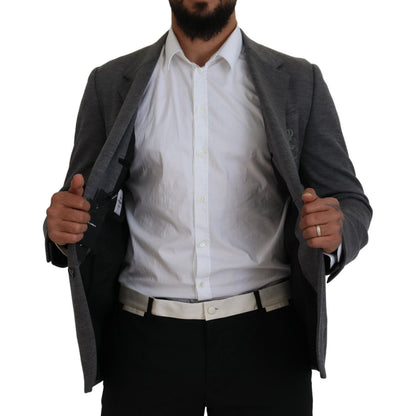 Dolce & Gabbana Gray Wool Stretch Slim Fit Jacket Blazer 1728,67345645728,Blazers - Men - Clothing,Blazers - Suits & Blazers - Clothing,Clothing,Dolce & Gabbana,Gray,IT44 | XS,Material: 100% Wool,Men,Men - Clothing,New with tags,Suits & Blazers - Clothing