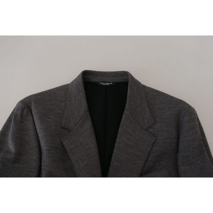 Dolce & Gabbana Gray Wool Stretch Slim Fit Jacket Blazer 1728,67345645728,Blazers - Men - Clothing,Blazers - Suits & Blazers - Clothing,Clothing,Dolce & Gabbana,Gray,IT44 | XS,Material: 100% Wool,Men,Men - Clothing,New with tags,Suits & Blazers - Clothing