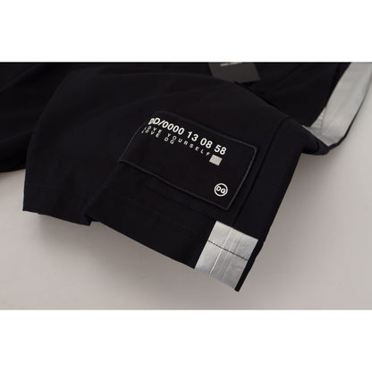 Dolce & Gabbana Black Bermuda Cargo Casual Shorts 1728,67345645728,Bermuda - Shorts - Clothing,Black,Cargo - Shorts - Clothing,Clothing,Dolce & Gabbana,IT48 | M,Material: 93% Cotton 5% Polyester 2% Elastane,Men,Men - Clothing,New with tags,Shorts - Clothi