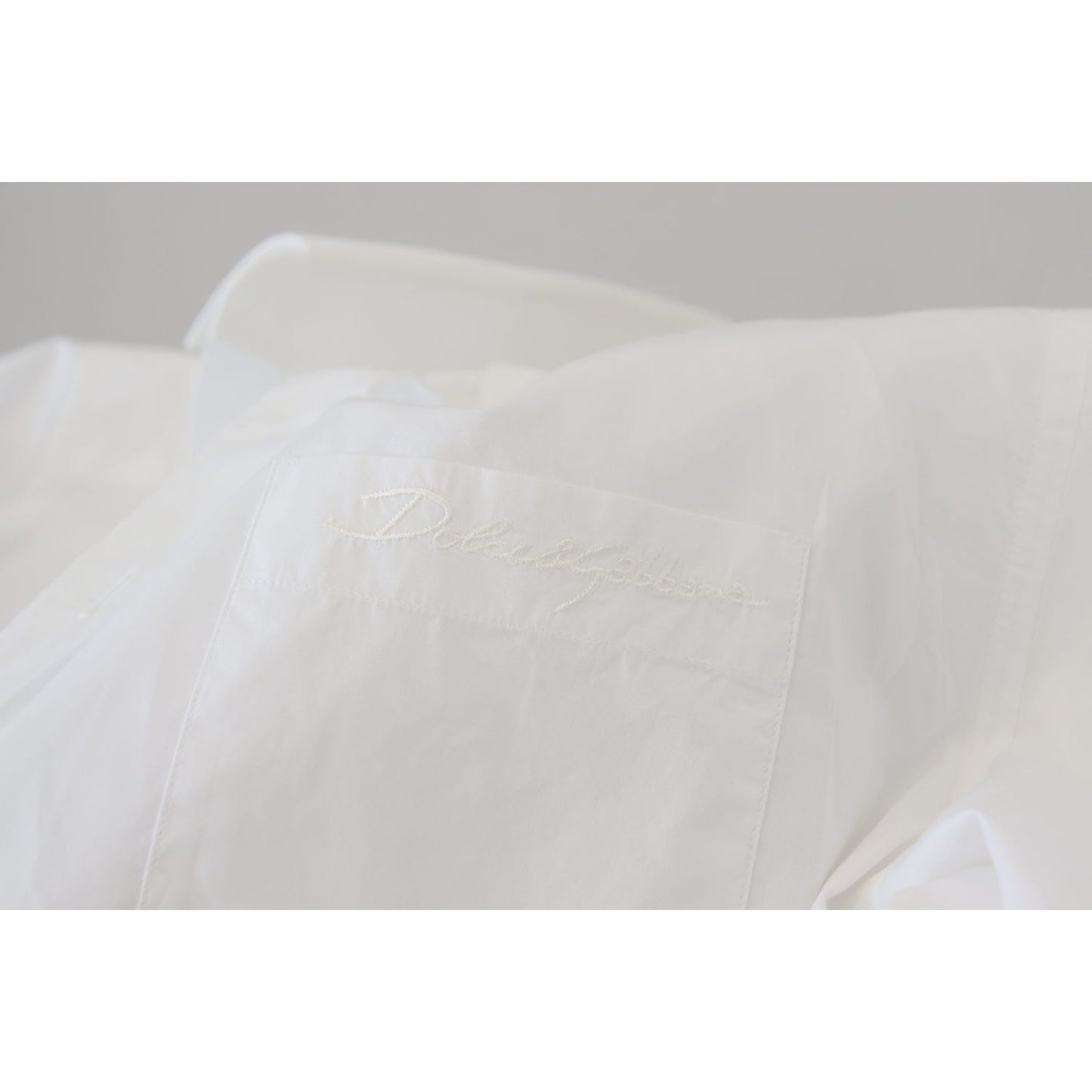 Dolce & Gabbana Elegant White Slim Fit Dress Shirt Dolce & Gabbana