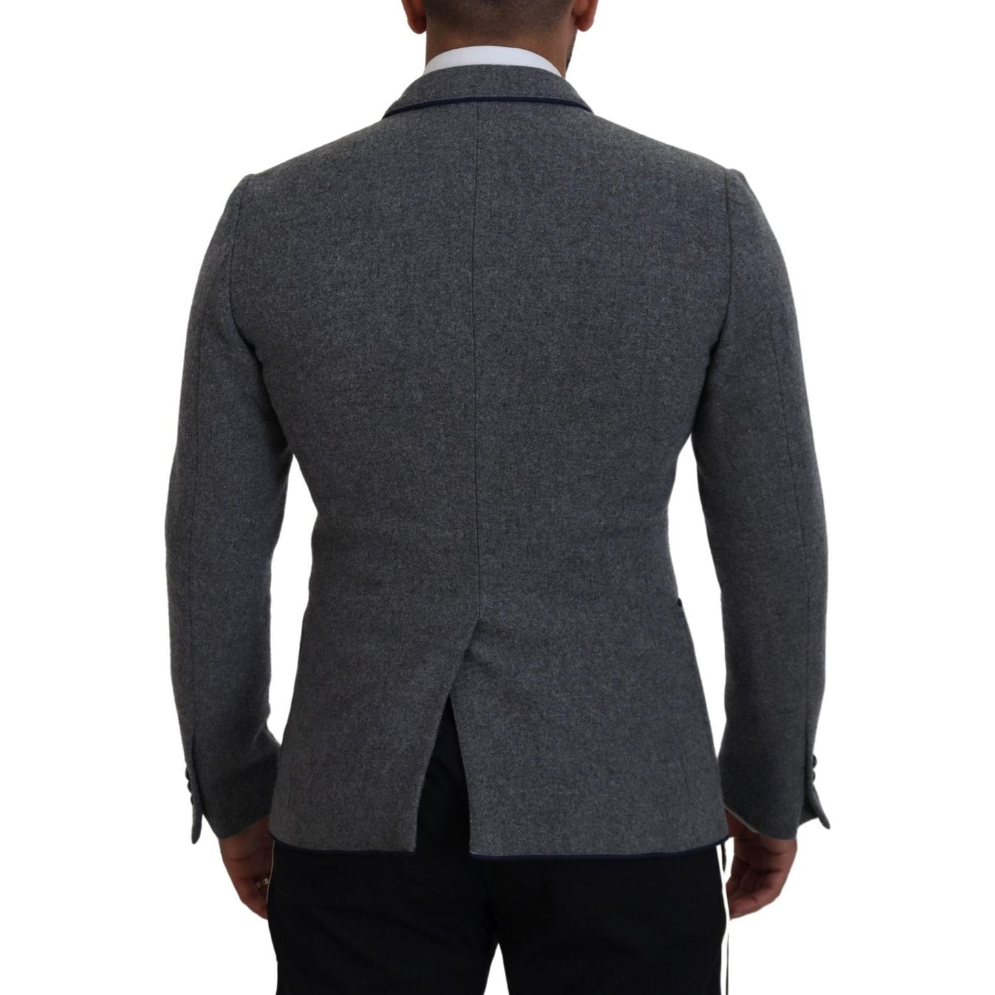 Dolce & Gabbana Gray Wool Roses Slim Fit Jacket Blazer 1728,30% Cupro,34% Acetate,67345645728,Blazers - Men - Clothing,Blazers - Suits & Blazers - Clothing,Clothing,Dolce & Gabbana,Gray,IT44 | XS,IT46 | S,Material: 100% Wool Lining: 36% Rayon,Men,Men - Cl
