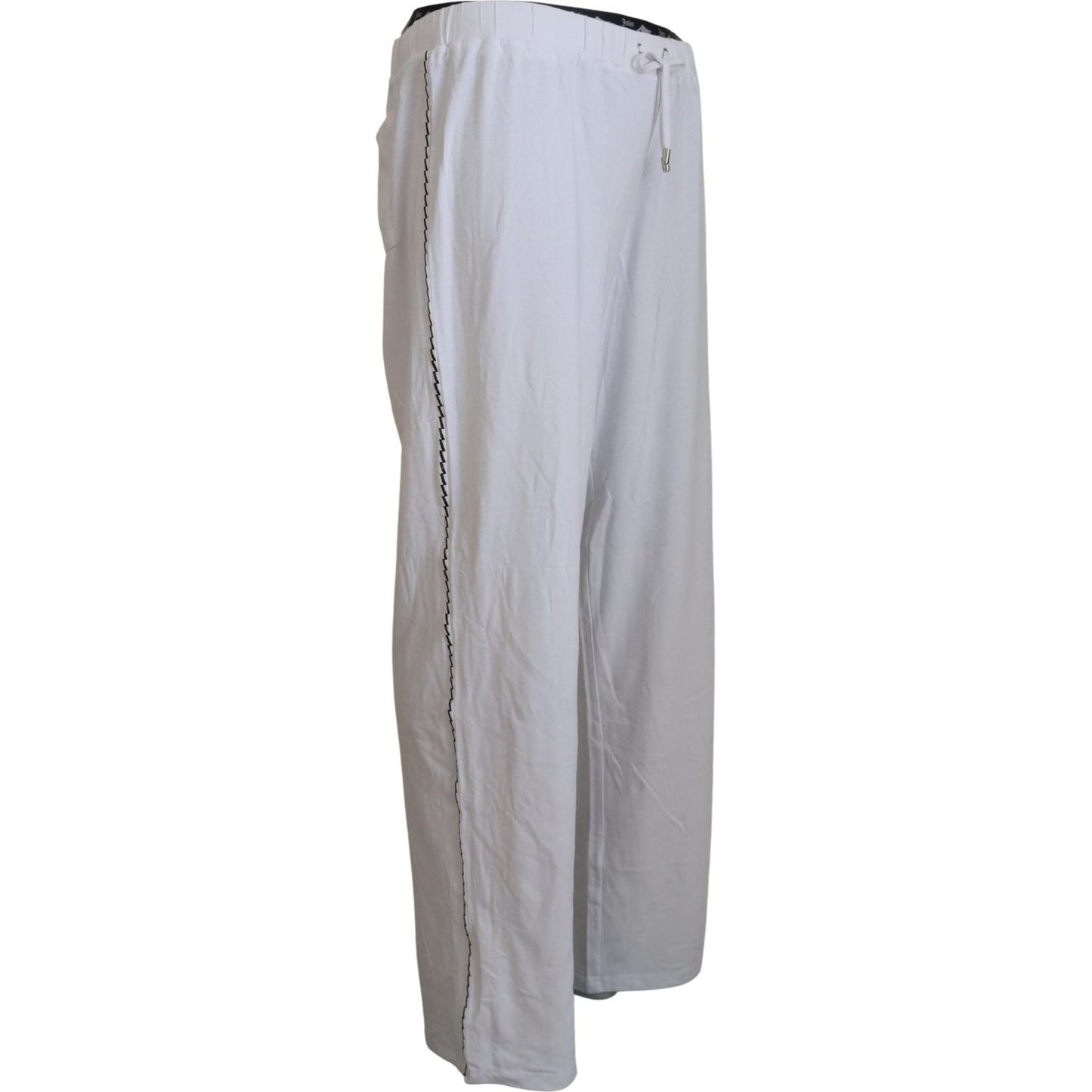John Galliano White Cotton Logo Loose Men Pants 1728,67345645728,Clothing,Flared Pants - Pants - Clothing,IT46 | S,IT48 | M,Jeans & Pants - Men - Clothing,John Galliano,Material: 95% Cotton 5% Elastane,Men,Men - Clothing,New with tags,Pants - Clothing,Whi