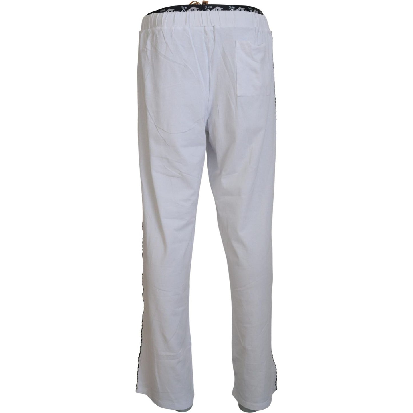 John Galliano White Cotton Logo Loose Men Pants 1728,67345645728,Clothing,Flared Pants - Pants - Clothing,IT46 | S,IT48 | M,Jeans & Pants - Men - Clothing,John Galliano,Material: 95% Cotton 5% Elastane,Men,Men - Clothing,New with tags,Pants - Clothing,Whi