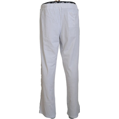 John Galliano White Cotton Logo Loose Men Pants 1728,67345645728,Clothing,Flared Pants - Pants - Clothing,IT46 | S,IT48 | M,Jeans & Pants - Men - Clothing,John Galliano,Material: 95% Cotton 5% Elastane,Men,Men - Clothing,New with tags,Pants - Clothing,Whi