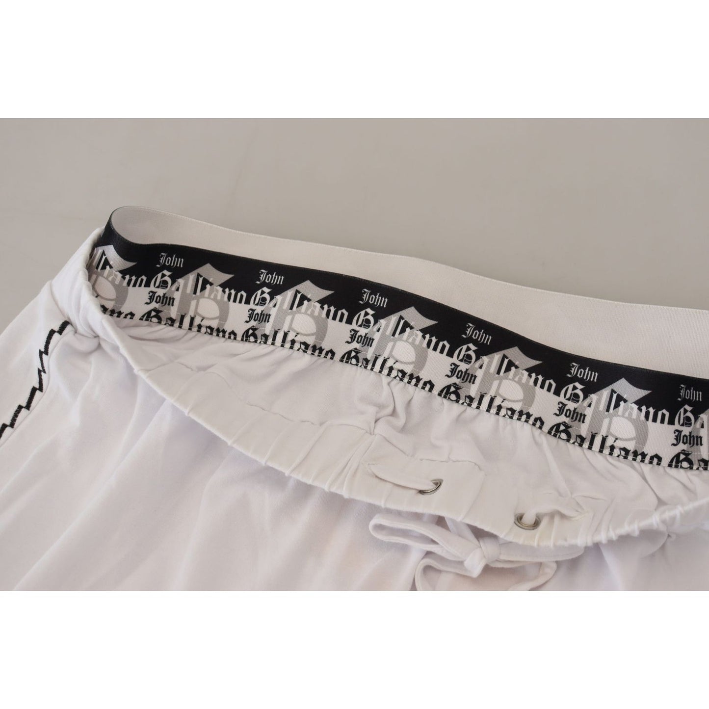 John Galliano White Cotton Logo Loose Men Pants 1728,67345645728,Clothing,Flared Pants - Pants - Clothing,IT46 | S,IT48 | M,Jeans & Pants - Men - Clothing,John Galliano,Material: 95% Cotton 5% Elastane,Men,Men - Clothing,New with tags,Pants - Clothing,Whi