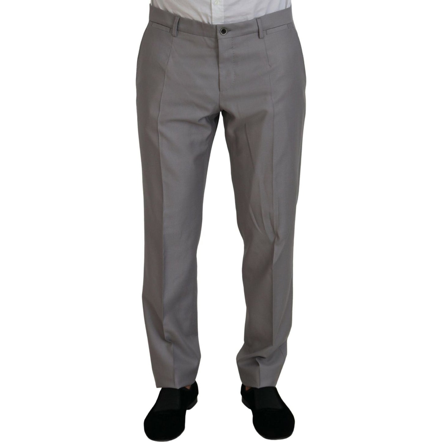 Dolce & Gabbana Elegant Silver Slim Fit Three-Piece Suit Dolce & Gabbana