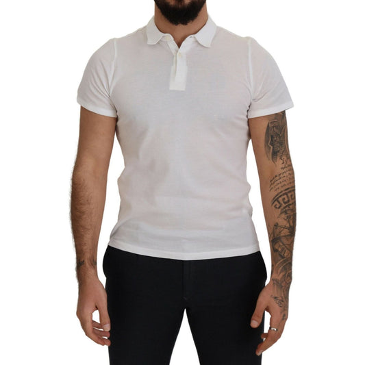 FRADI White Cotton Collared Short Sleeves Polo T-shirt 1728,67345645728,Clothing,FRADI,IT46 | S,Material: 100% Cotton,Men,Men - Clothing,New with tags,Polo Shirts - T-Shirts - Clothing,T-Shirts - Clothing,T-Shirts - Men - Clothing,White