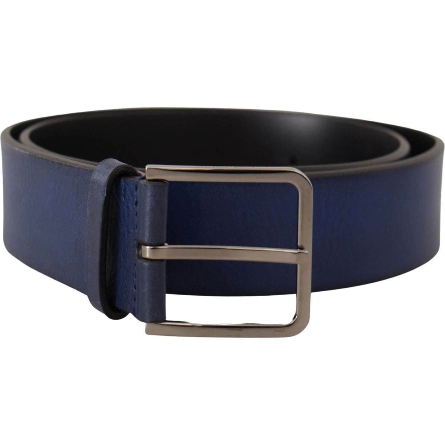 Dolce & Gabbana Elegant Italian Leather Belt in Blue Dolce & Gabbana