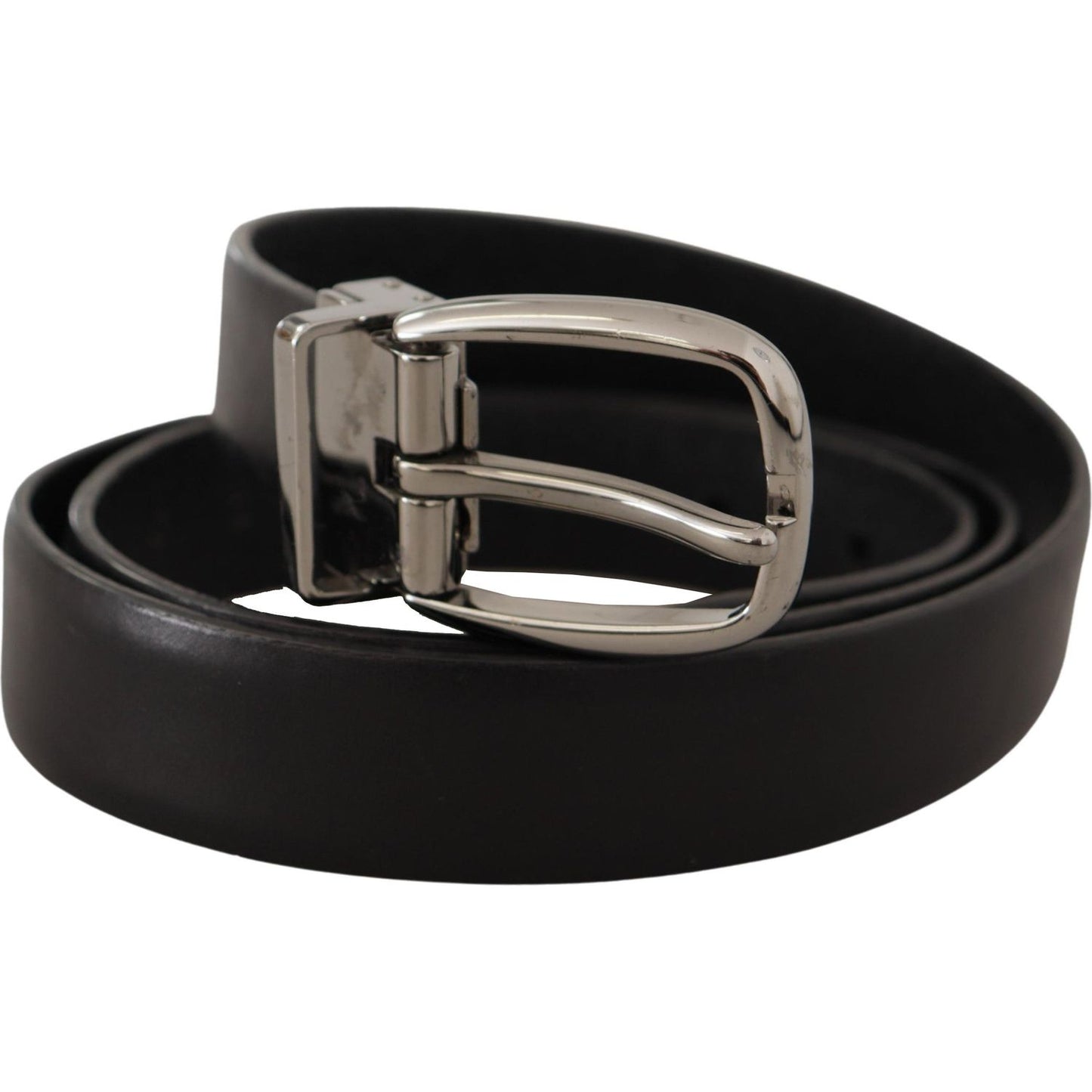 Dolce & Gabbana Elegant Black Leather Designer Belt Dolce & Gabbana