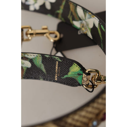 Dolce & Gabbana Beige Exotic Leather Crystals Reversible Shoulder Strap 1728,67345645728,Bags,Beige,Dolce & Gabbana,Leather Accessories - Women - Bags,Material: 100% Python Leather,New with tags,Shoulder Straps - Bags,Women,Women - Bags