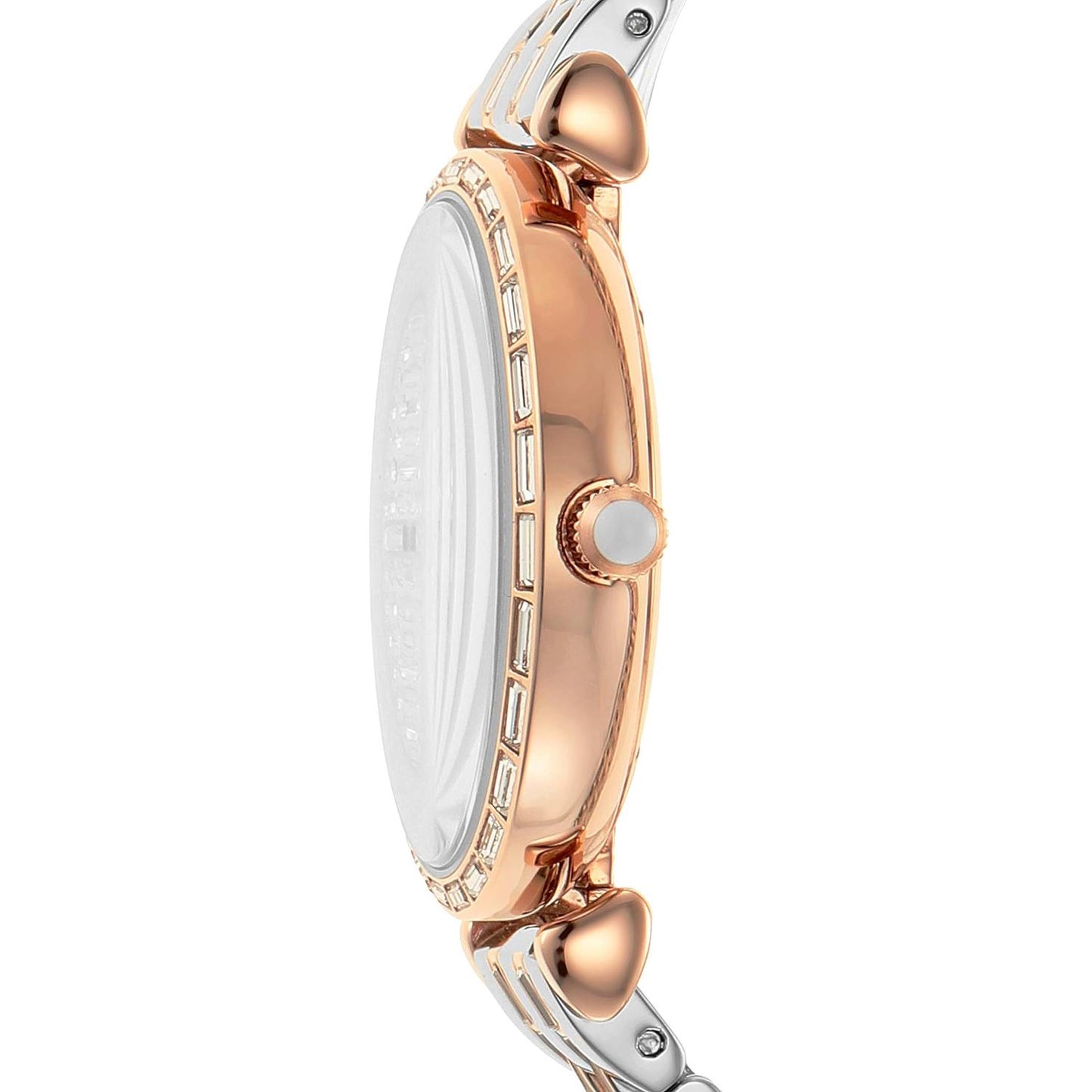 Emporio Armani Elegant Two-Tone Crystal Pave Watch Emporio Armani