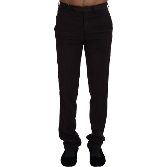 BENCIVENGA Brown Straight Fit Formal Men Pants 1728,67345645728,BENCIVENGA,Brown,Clothing,Dress Pants - Pants - Clothing,IT46 | S,Jeans & Pants - Men - Clothing,Material: Cotton,Men,Men - Clothing,New with tags,Pants - Clothing