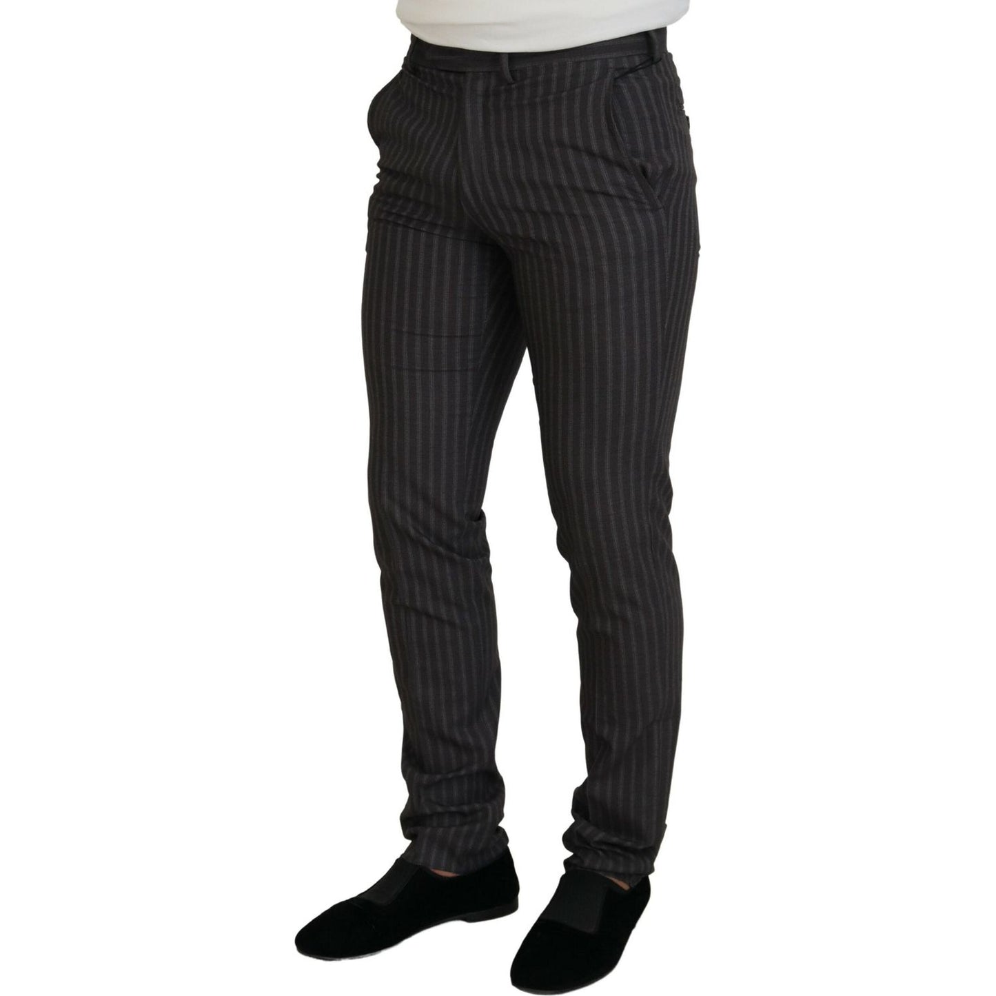 BENCIVENGA Elegant Striped Dress Pants for Men BENCIVENGA