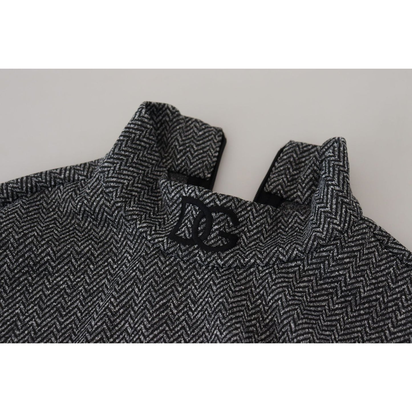 Dolce & Gabbana Elegant Dark Gray Pullover Sweater Dolce & Gabbana