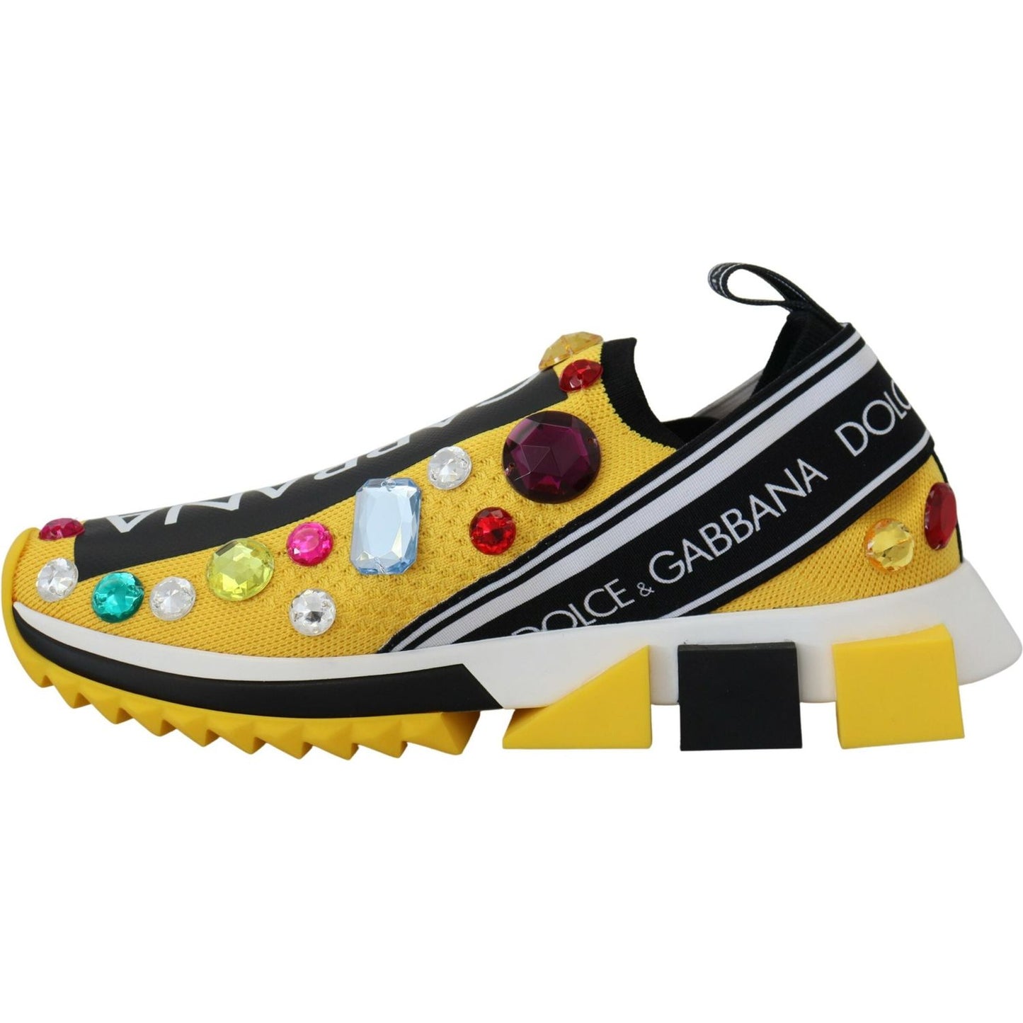 Dolce & Gabbana Exquisite Yellow Techno Fabric Sneakers Dolce & Gabbana