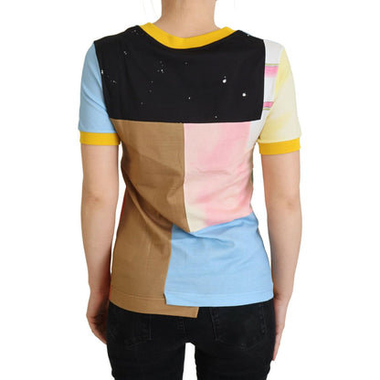 Dolce & Gabbana Multicolor Cotton DG Love Patchwork 1728,67345645728,Clothing,Dolce & Gabbana,IT36 | XS,IT38|XS,IT42|M,Material: 100% Cotton,Multicolor,New with tags,T-Shirts - Clothing,T-Shirts - T-Shirts - Clothing,Tops & T-Shirts - Women - Clothing,Wom