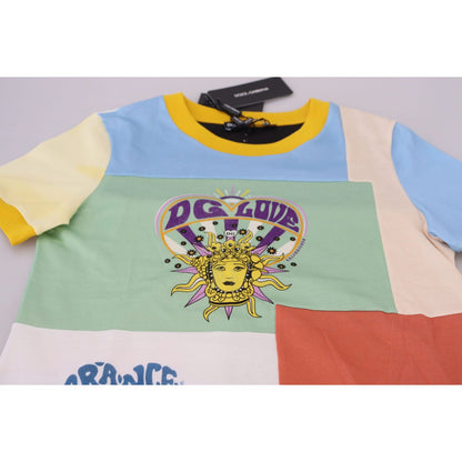Dolce & Gabbana Multicolor Cotton DG Love Patchwork 1728,67345645728,Clothing,Dolce & Gabbana,IT36 | XS,IT38|XS,IT42|M,Material: 100% Cotton,Multicolor,New with tags,T-Shirts - Clothing,T-Shirts - T-Shirts - Clothing,Tops & T-Shirts - Women - Clothing,Wom