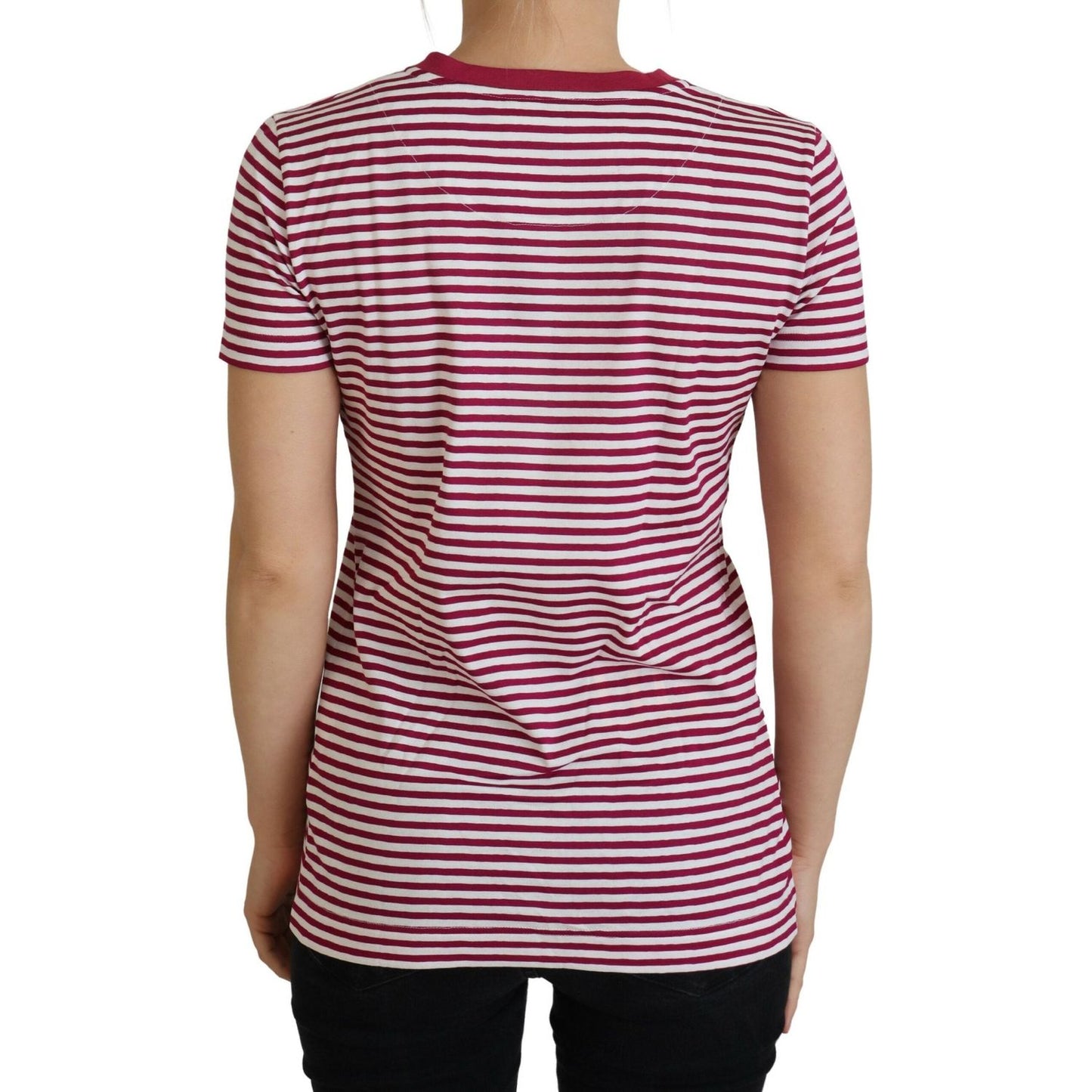 Dolce & Gabbana Exclusive Striped Ibiza Crew Neck Tee Dolce & Gabbana