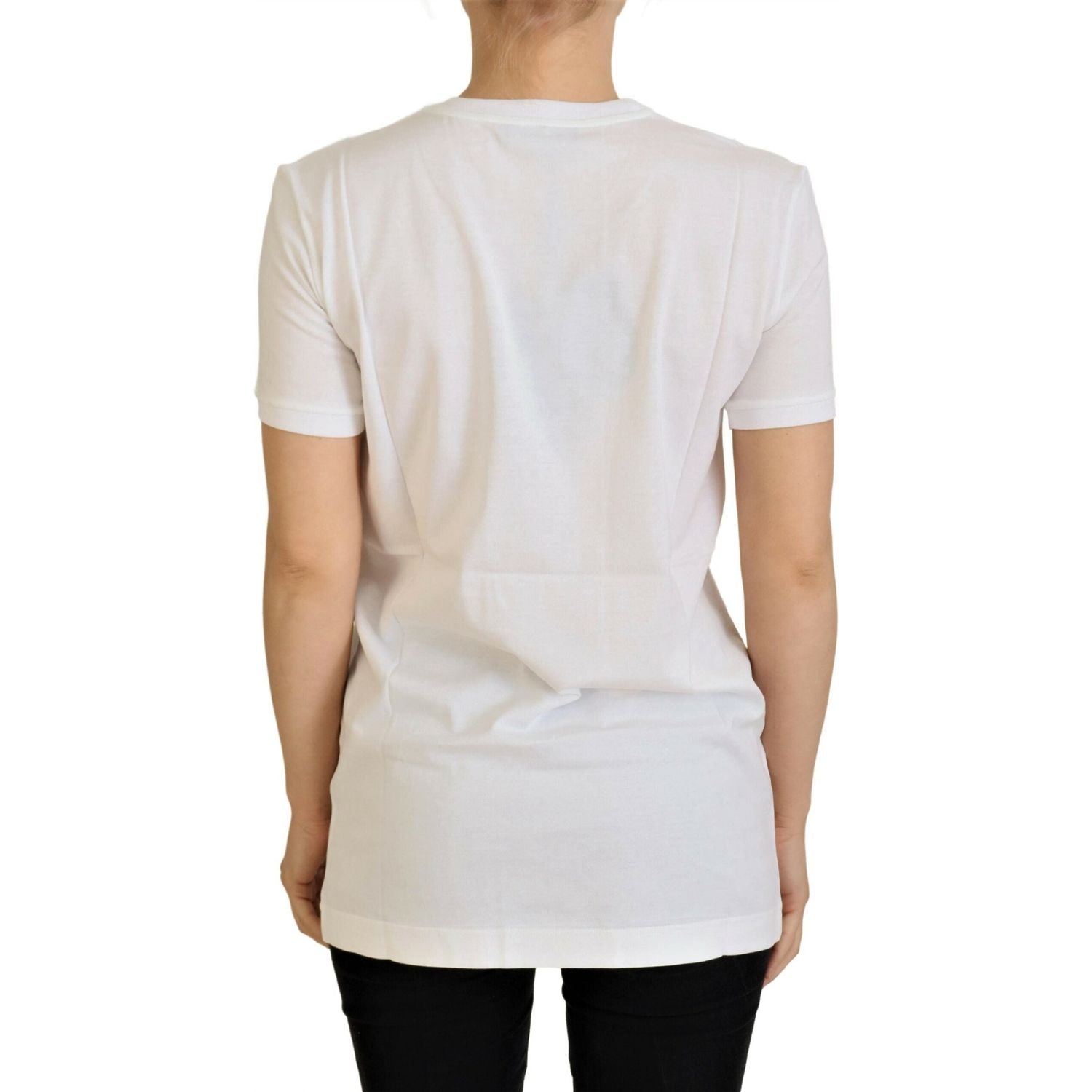 Dolce & Gabbana White Cotton DG Loves SUD  T-shirt